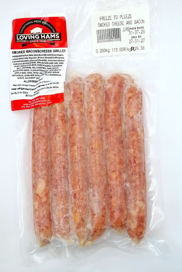 Smoked Bacon & Cheese Grillers 260g